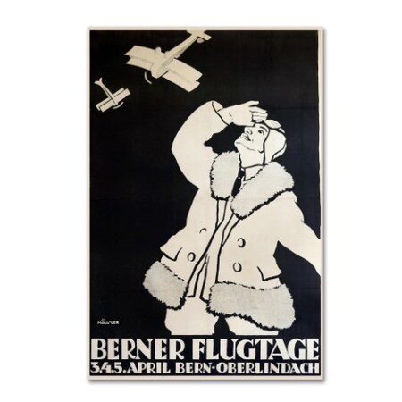 Vintage Apple Collection 'Berner Flugtage' Canvas Art,22x32